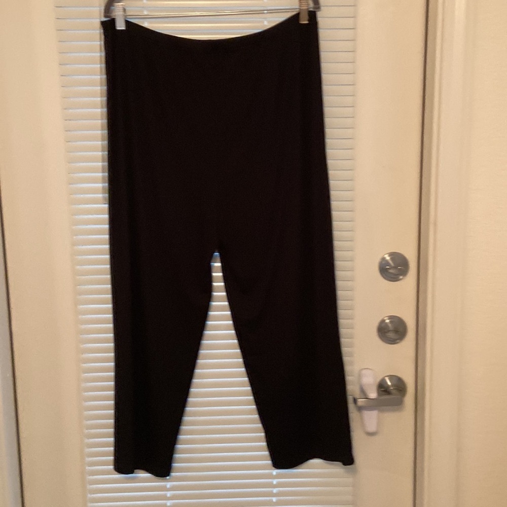 Ellen Fisher, cropped black pants. SOLD